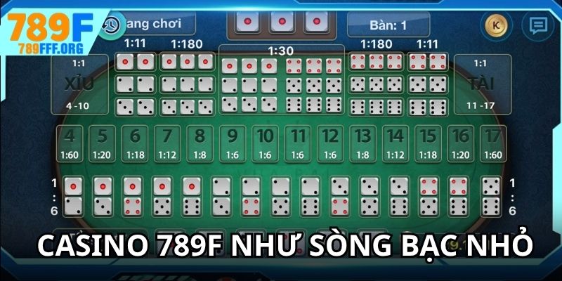 Casino 789F được ví như sòng bạc thu nhỏ